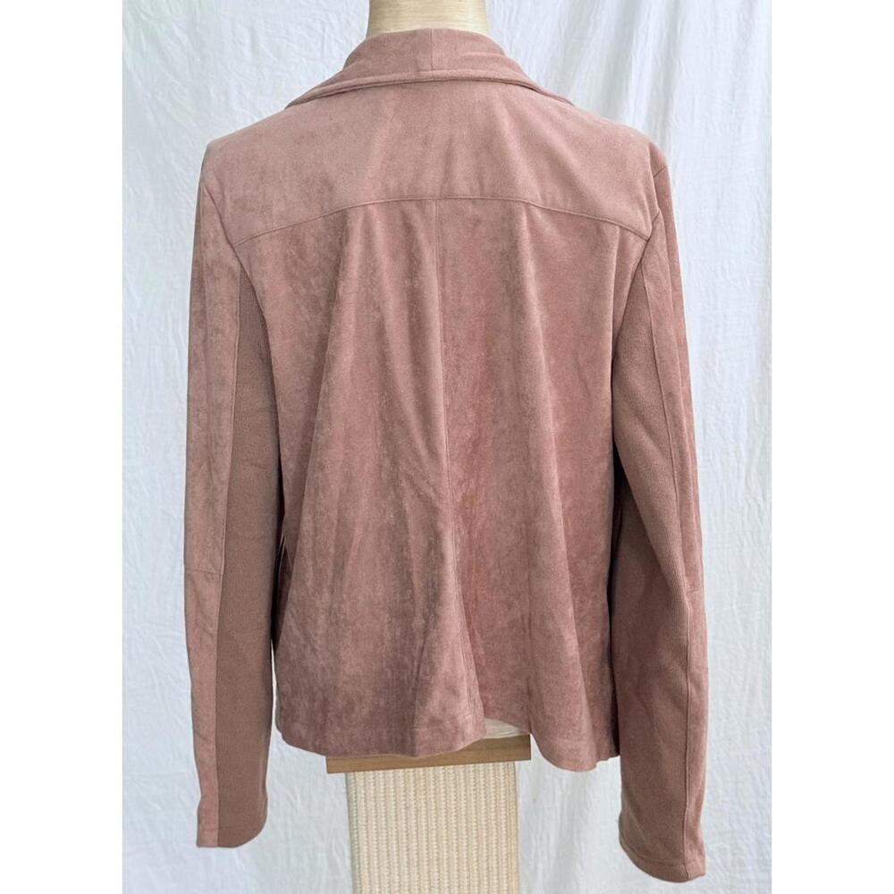 BB Dakota rose taupe faux suede jacket - Picture 4 of 10